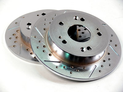 OBX DRILLED SLOTED BRAKE ROTORS 