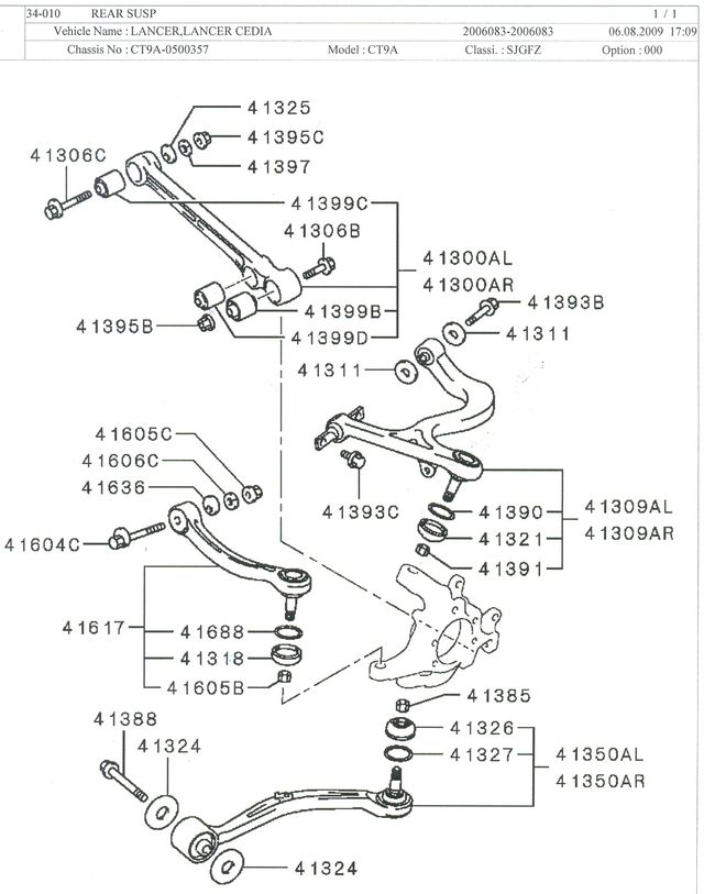 Rear Evo 7-8-9 