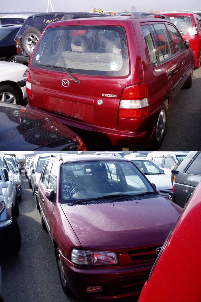 MAZDA DEMIO 1999 wine-red